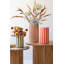 Ensemble de trois vases en céramique avec rayures verticales - une couleur