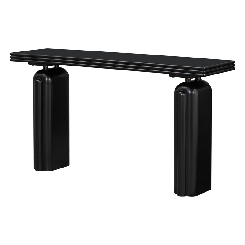 Console en placage d'acacia