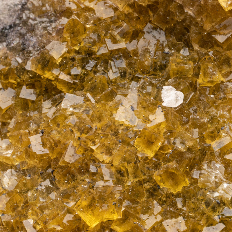 Fluorite jaune de la mine Moscona, quartier de Villabona, Asturias, Espagne