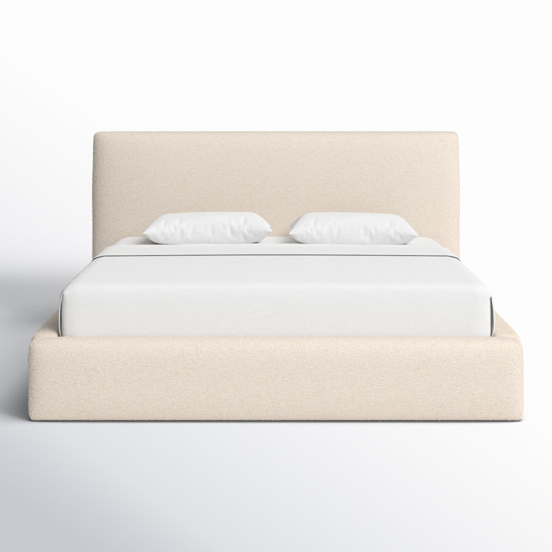 Quincy Upholstered Bed, King, Lisbon Cream