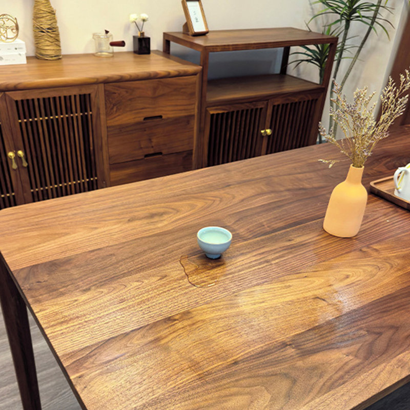 Black walnut modern dining table, 29.72"H x 62.99"L x 31.5"W