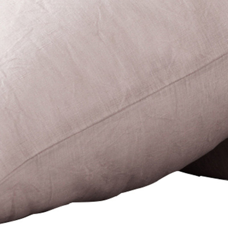 Set of Two Champagne Pink Linen Pillowcases
