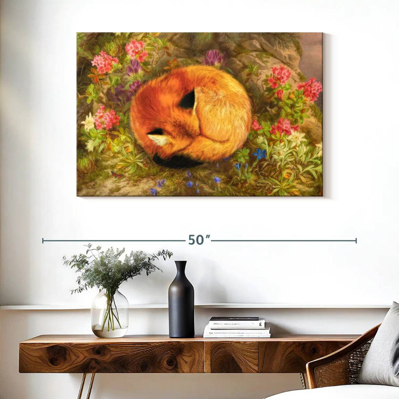The Cozy Fox, 26" H x 39" W