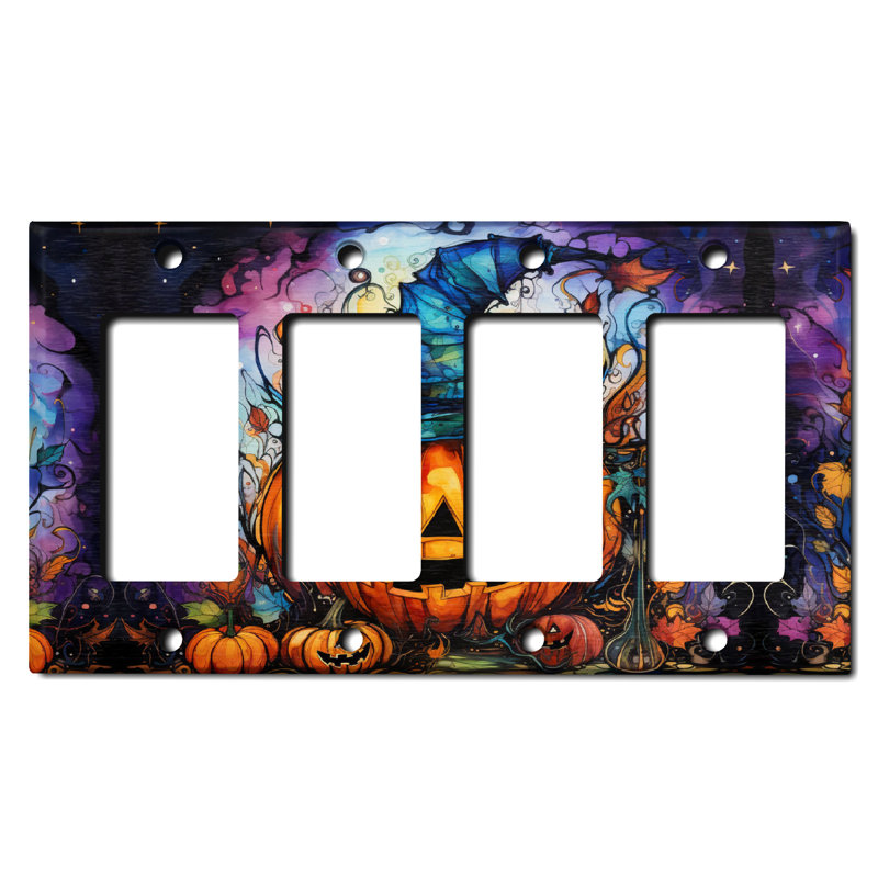 Figurine murale d'Halloween festive et citrouille d'Halloween