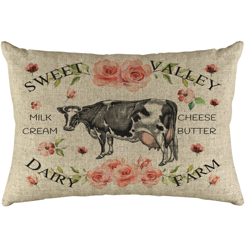  Dairy Farm Linen Lumbar Pillow