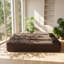 Canapé-lit convertible au sol en peluche de 78 po x l 45 po x H 30 po ZONG