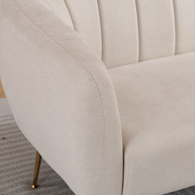 2 Seater Loveseat, Beige