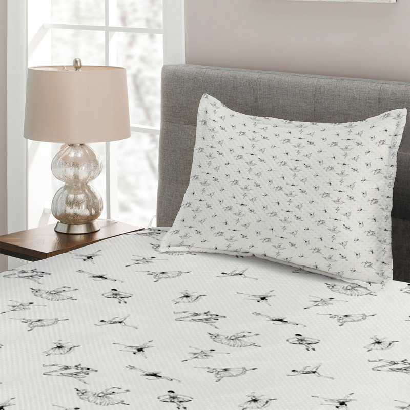Traditional Polyester Coverlet, Twin Bedspread + 1 Sham
