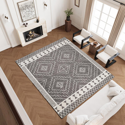 Imitation Cashmere Geometric Carpet