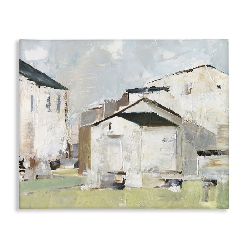 «Brushed Farm House», art mural sur toile par Ethan Harper, H 16 po x l 20 po