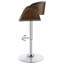 Tabouret de bar réglable noir et chrome