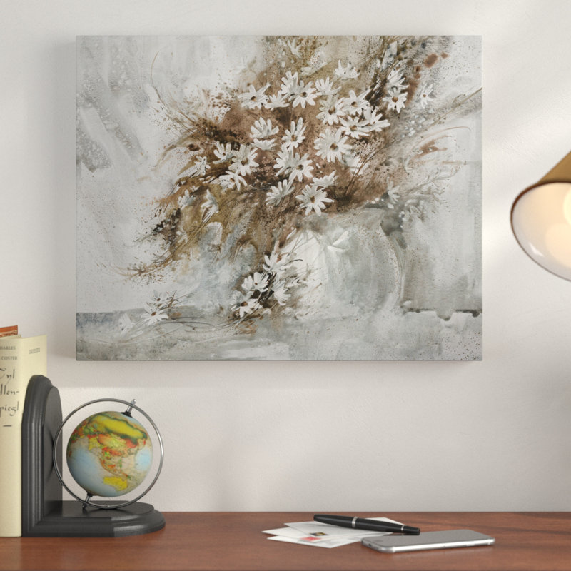 «Daisy Arrangement», impression sur toile tendue, H 30 po x l 40 po x P 1,5 po, Toile tendue