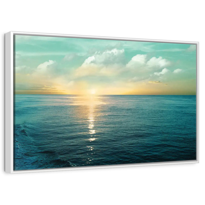 Let There Be Light, Floating Frame White, 25" X 17"