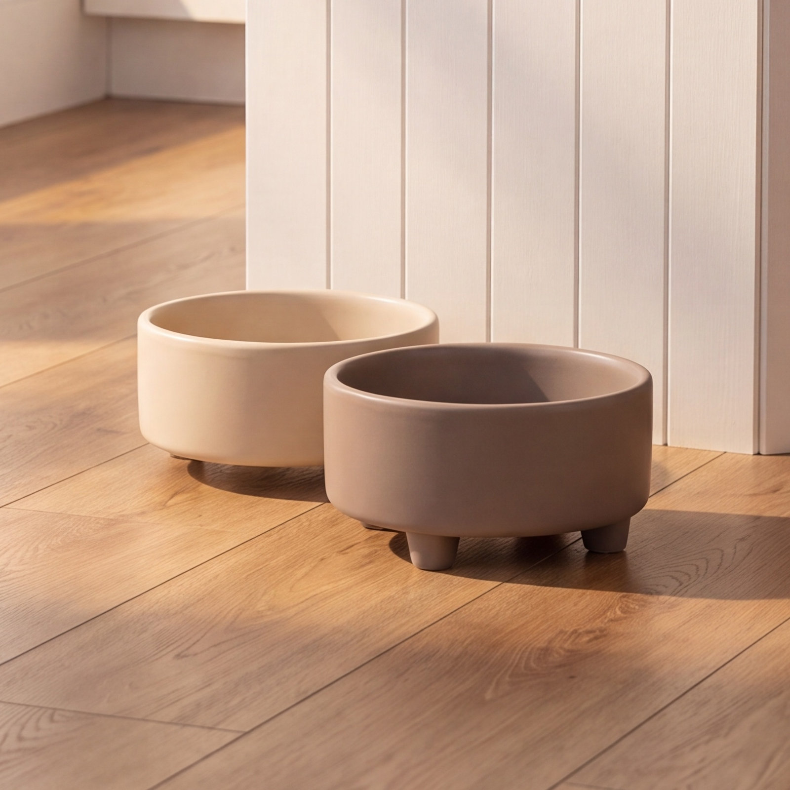 Uplift Ceramic Dog Bowl, Vintage Gray, Large (8 cups / 64 fluid oz)