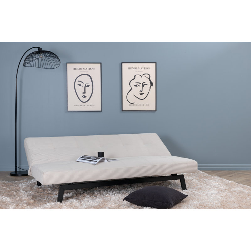 Berke 2 Seater Sofa Bed, Beige