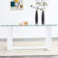 Table rectangulaire en verre Minimalist