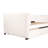 Twin Size Upholstered Daybed With Ergonomic Design Backrest And Trundle, Beige-1319875294