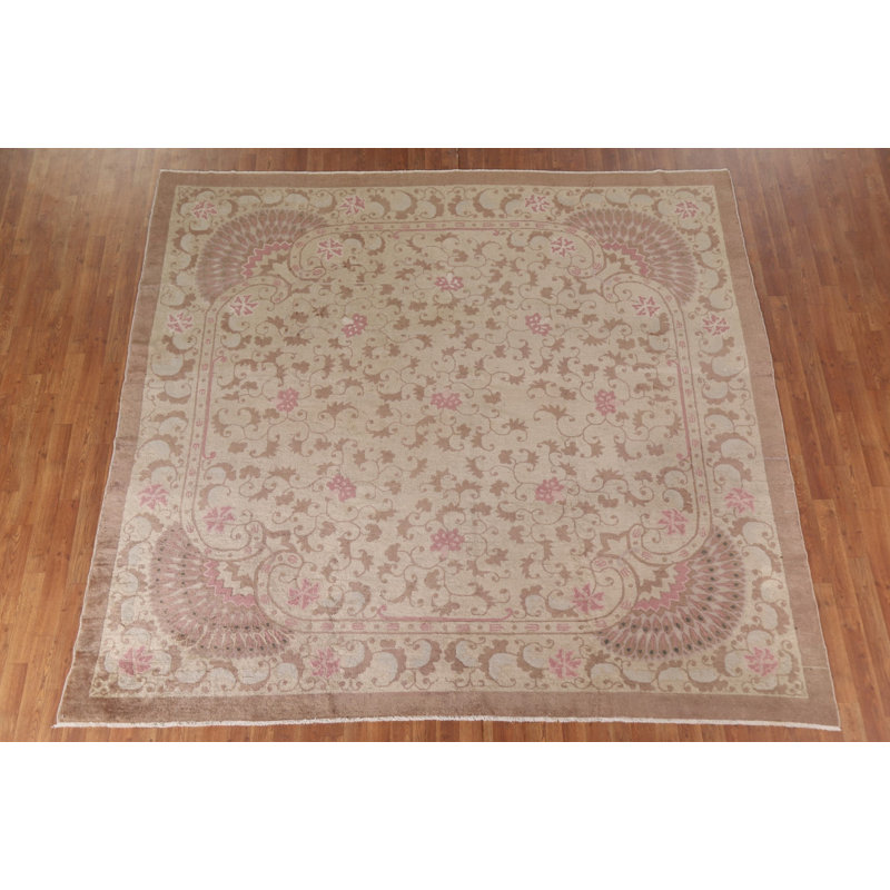 Tapis carrée Art Deco 9 x 9