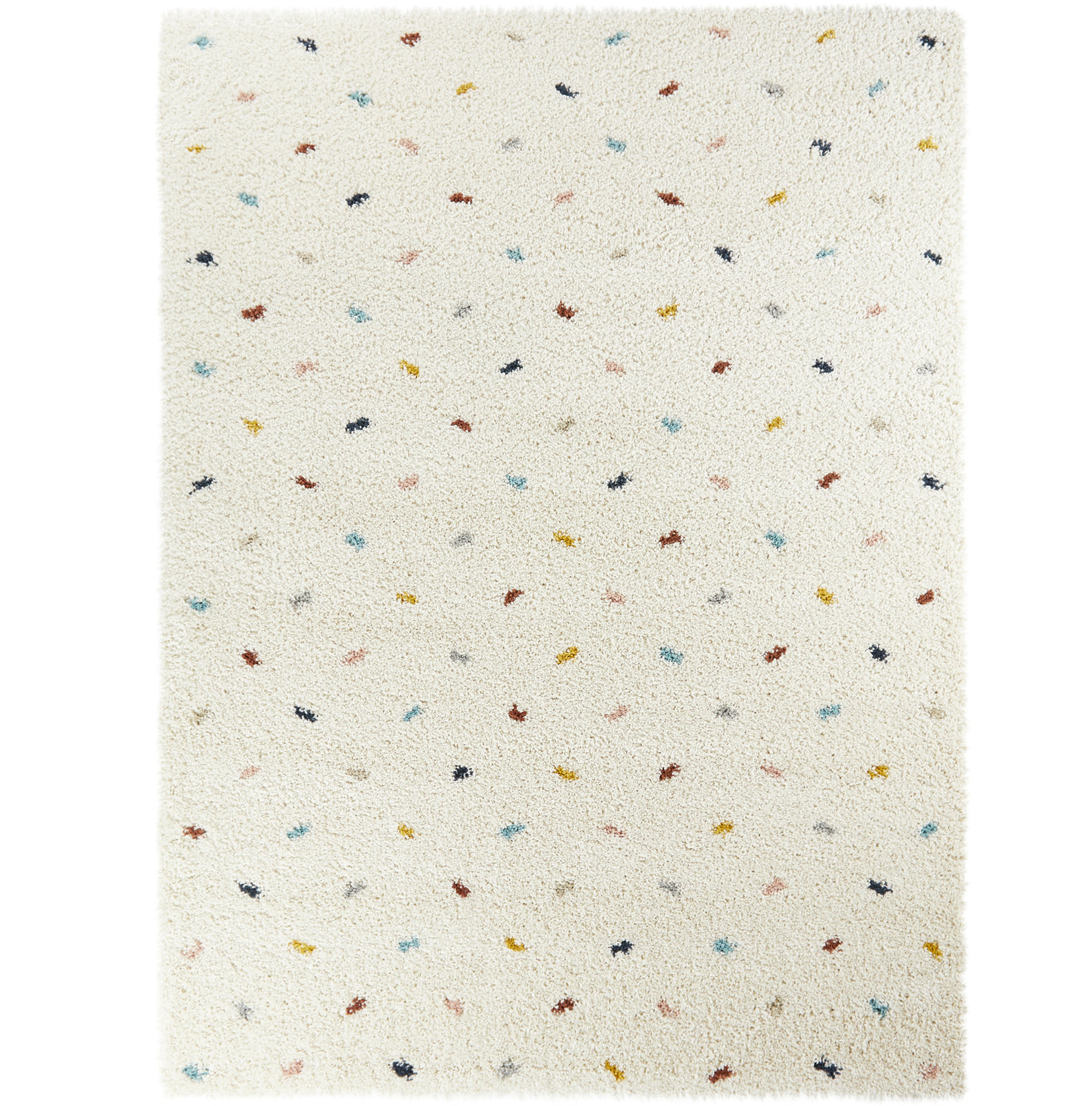 Mayon Dot Shag Area Rug, Rectangle 3'11" x 5'7"