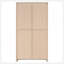 Armoire haute en bois d'ingénierie Myerson Grey Driftwood