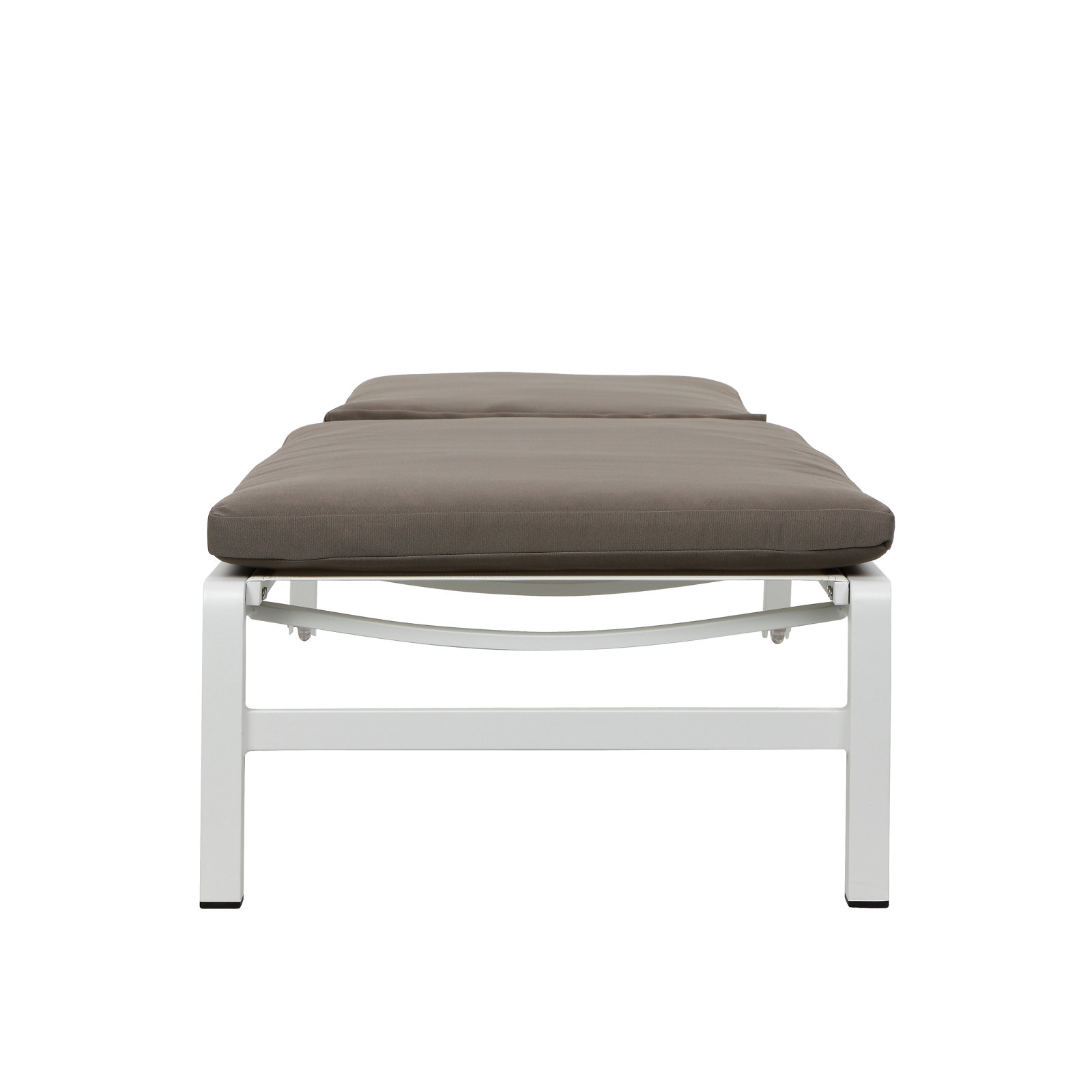 Hermon 31'' Outdoor Aluminum Chaise Lounge Set, Gray
