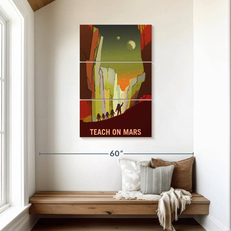Oberle Mars Explorers Wanted Poster III, 45" H x 28" W