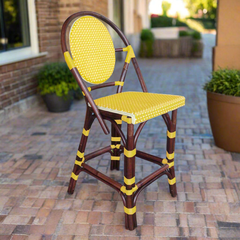 Tabouret de bar 19 po Minturn, Jaune