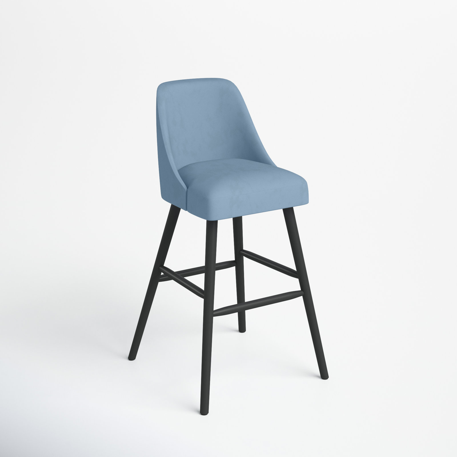 Gallie Counter & Bar Stool, Bar Stool (31" Seat Height), Classic Ocean Velvet
