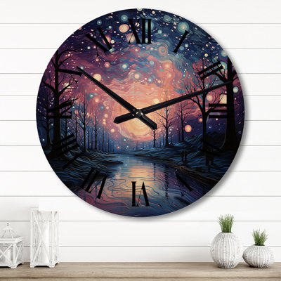 Horloge murale en bois massif Murraysville