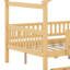Lit en bois avec couchette