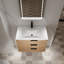 Meuble-lavabo mural avec tiroir et tablette à fermeture en douceur-1285702713
