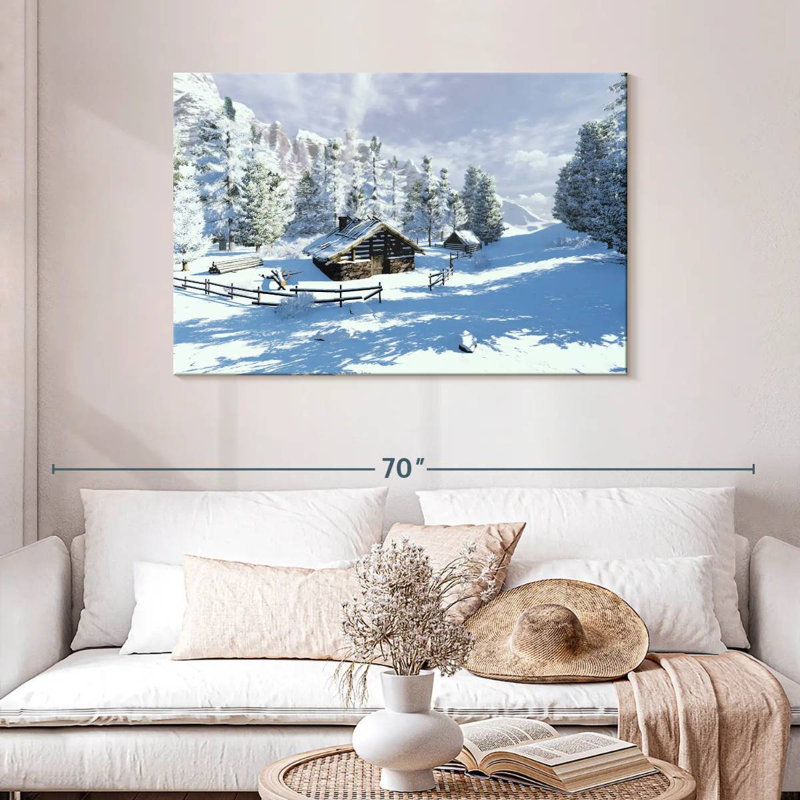 Alvord Cozy Winter Cabin, 30" H x 45" W