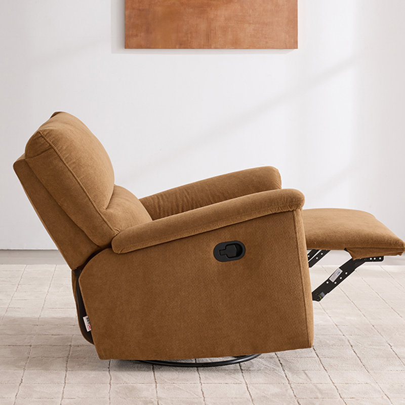 Canapé simple inclinable ergonomique fonctionnel en chenille, Brun