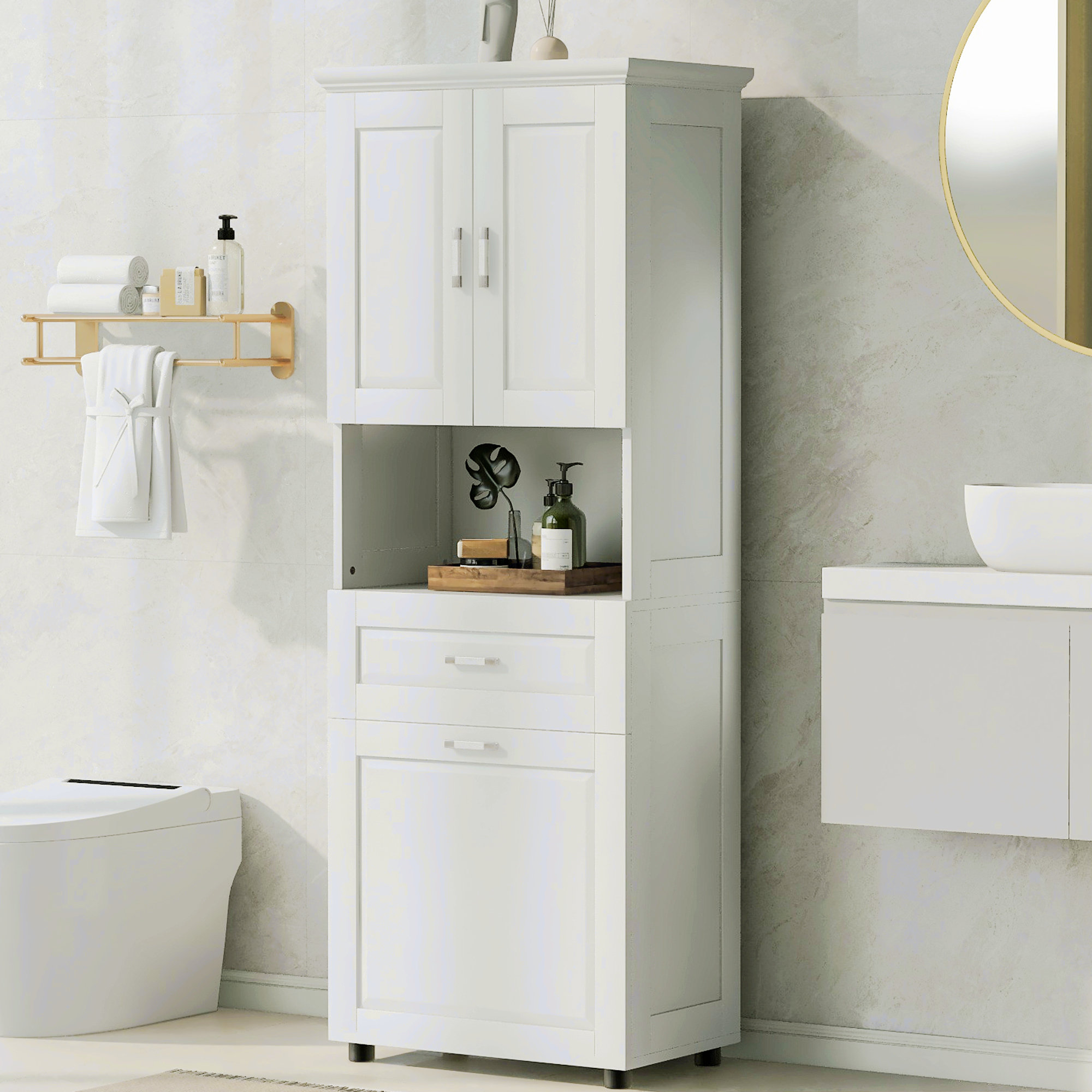 Hokku Designs Rimondi MDF Bathroom Storage | Wayfair