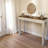 Hand-crafted Solid Wood White Washed Console Table With Drawer