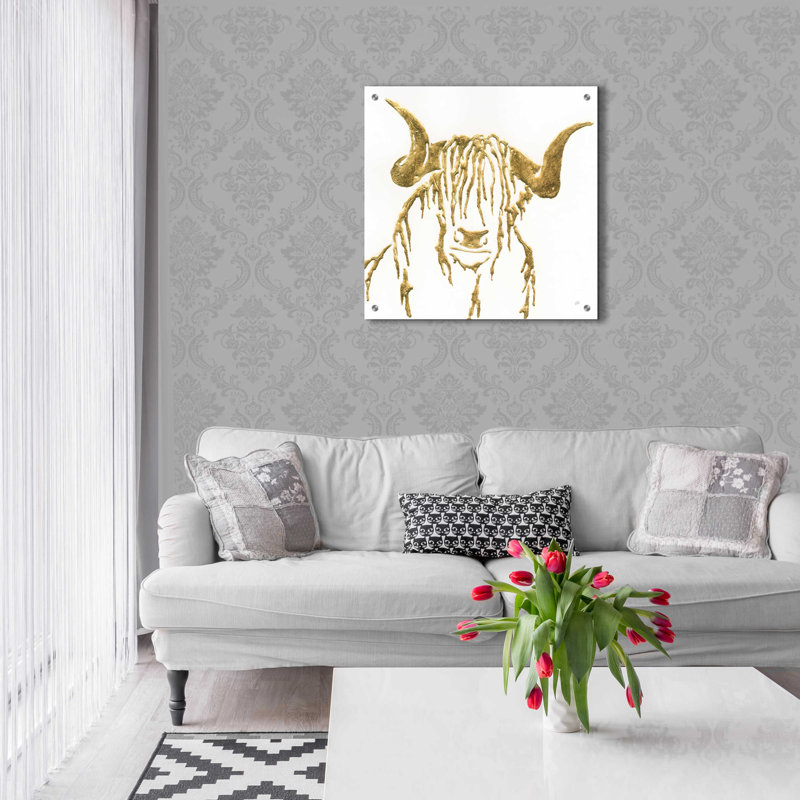 «Gilded Highlander II» par Chris Paschke, H 24 po x l 24 po x P 0,2 po