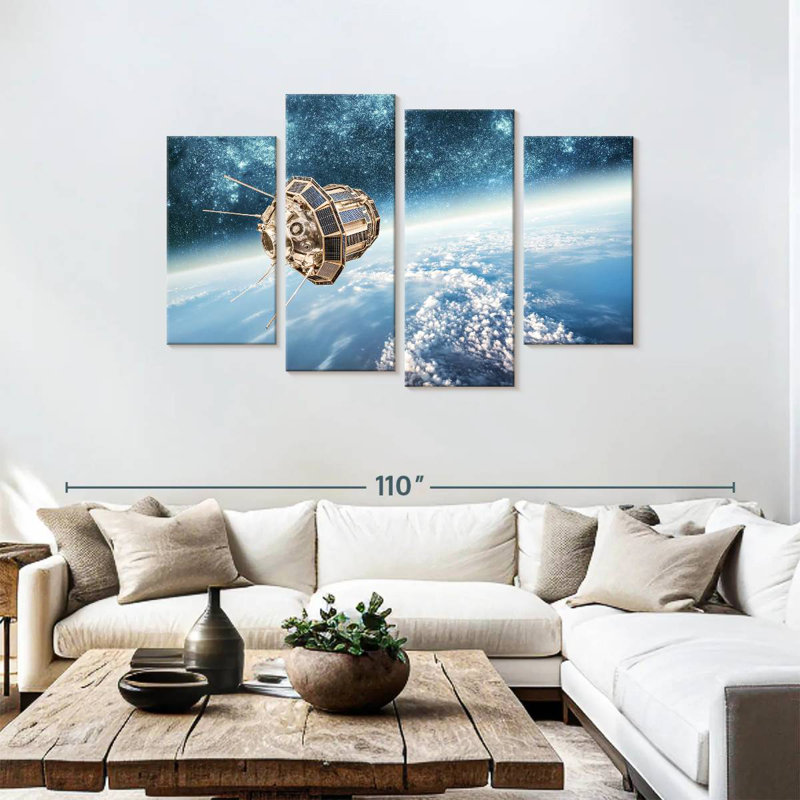 Oberle Outer Space Satellite, 48" H x 75" W