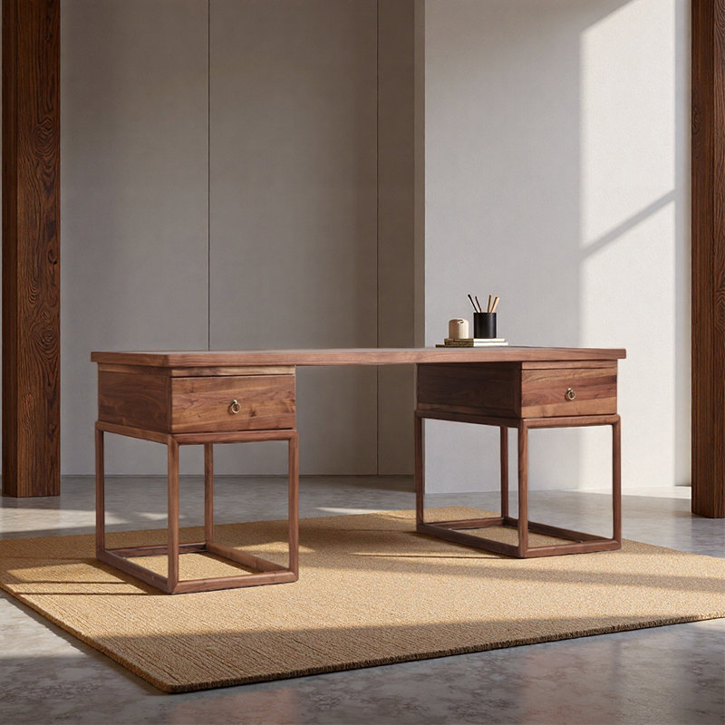 Nouveau bureau classique de style chinois, H 29,53 po x l 62,99 po x P 31,5 po
