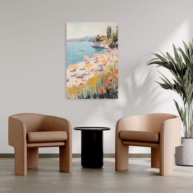 Art contemporain, art abstrait côtier moderne, H 36 po x l 24 po