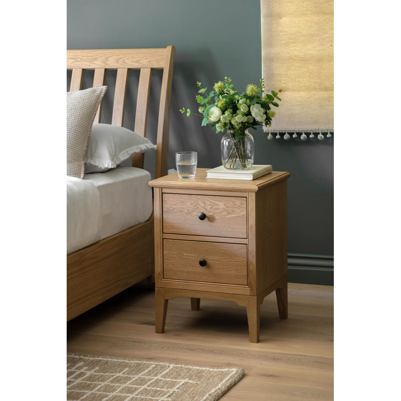 45cm W Solid Wood Bedside Table