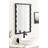 Pieced Wood Rectangle Bathroom Mirror-826820451
