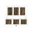 Lit plateforme blanc pour lit double, lattes en contreplaqué durables, capacité de charge de 600 lb avec ornements en bois robustes et exquis