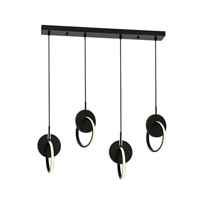 Demps 4 - Light Unique/Statement LED Chandelier