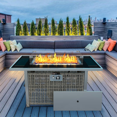 Propane Gas Outdoor Fire Pit Table