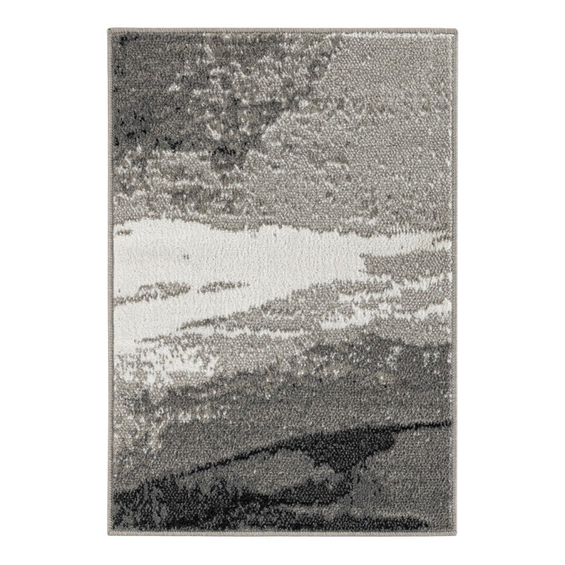 Tapis Ivy Bronx Glomma Nathanyl noir, Rectangle 2 pi x 3 pi 1 po