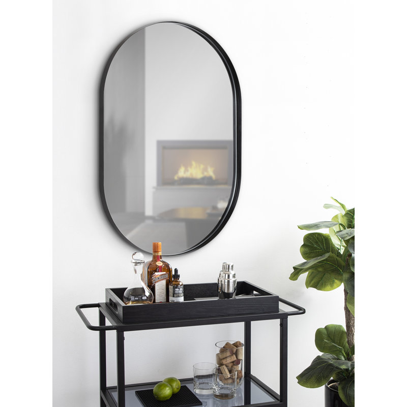 Miroir pleine grandeur Fabron, 30 po x 20 po, Noir