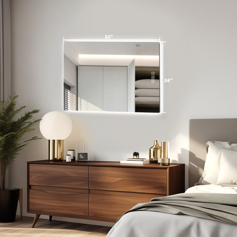 Miroir de salle de bain Led, 32 po x 24 po