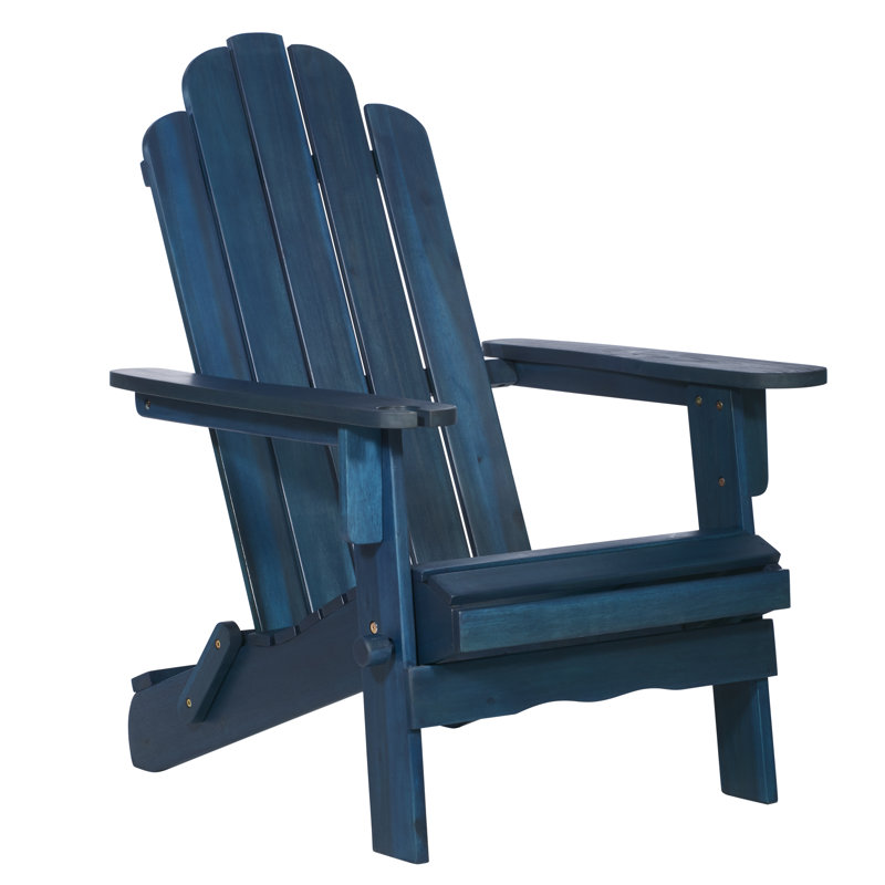 Abhisekh Outdoor Adirondack Chair, Navy Wash