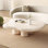 Table basse en forme de nuage crème, table basse de salon moderne de style bas, petite table basse à 4 pieds, salon balcon intérieur universel