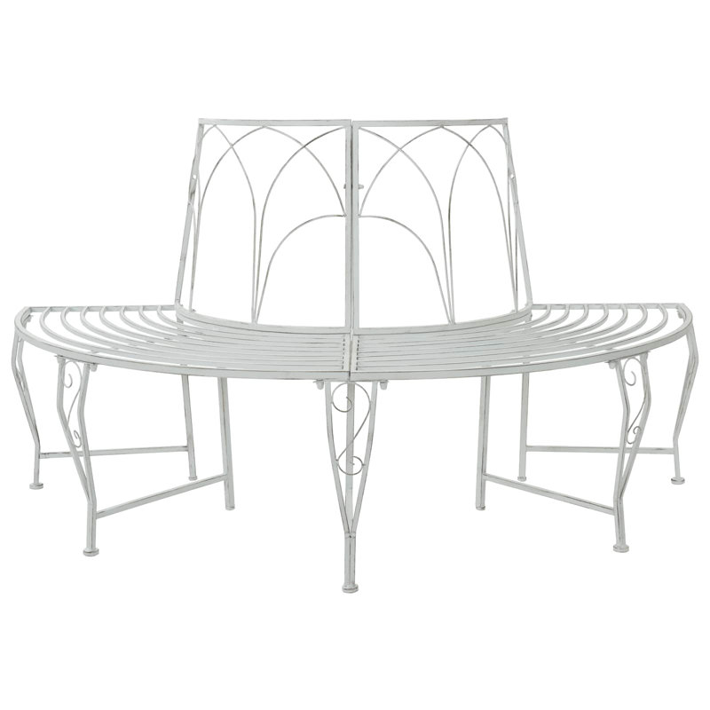 Outdoor Bench, Antique White